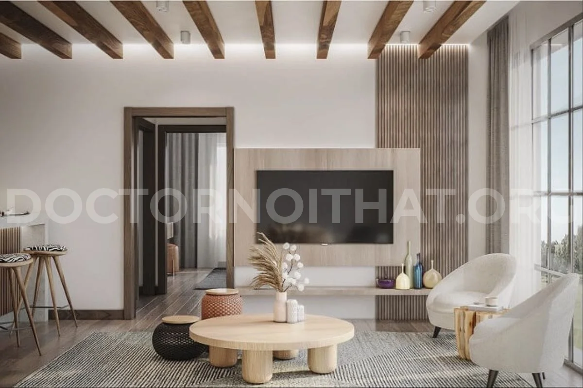 Mẫu nội thất được thiết kế theo phong cách Wabi Sabi (Nguồn: sưu tầm)
