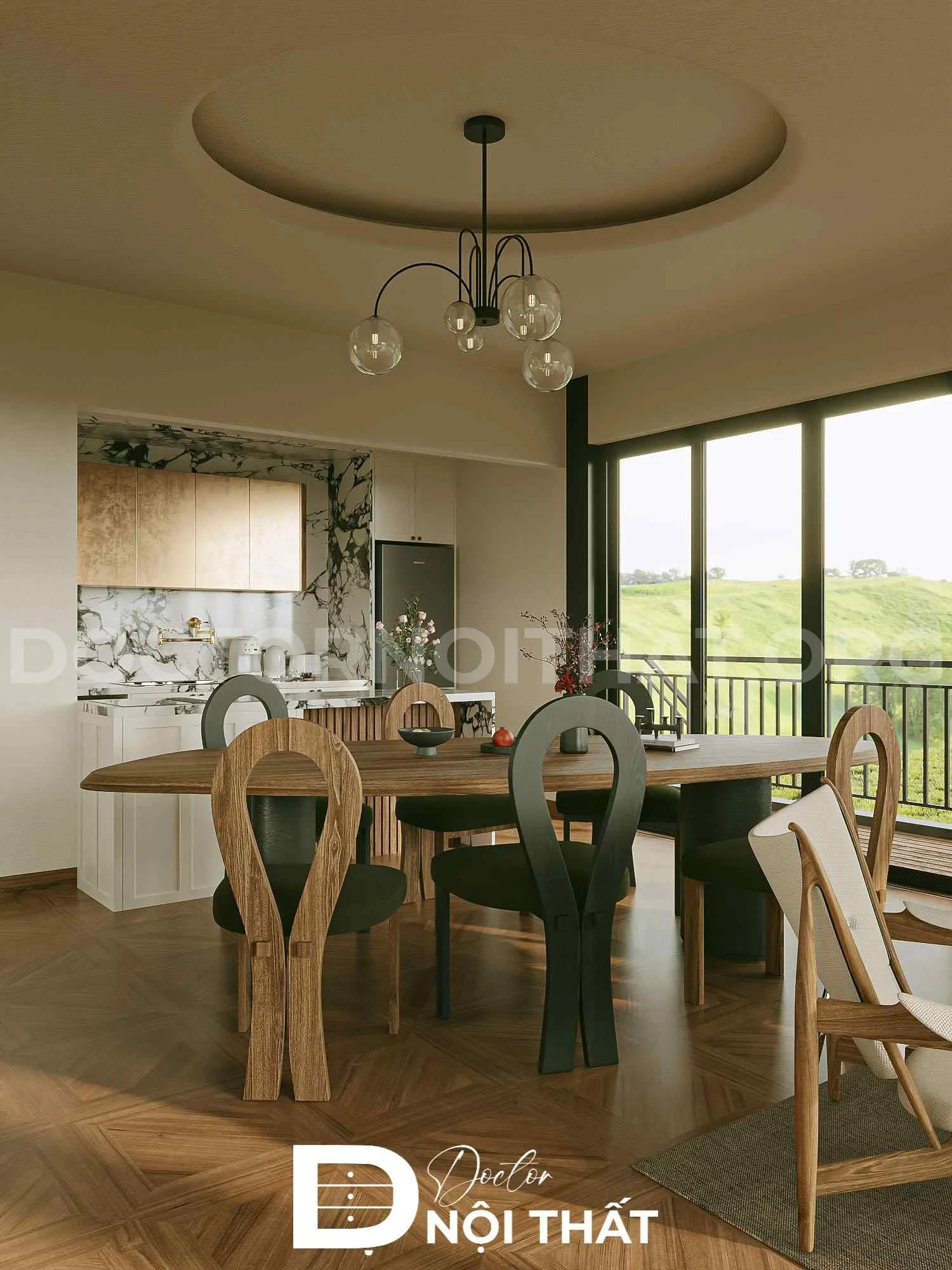 Dự án thiết kế nội thất nhà phố Đà Lạt phong cách Wabi Sabi