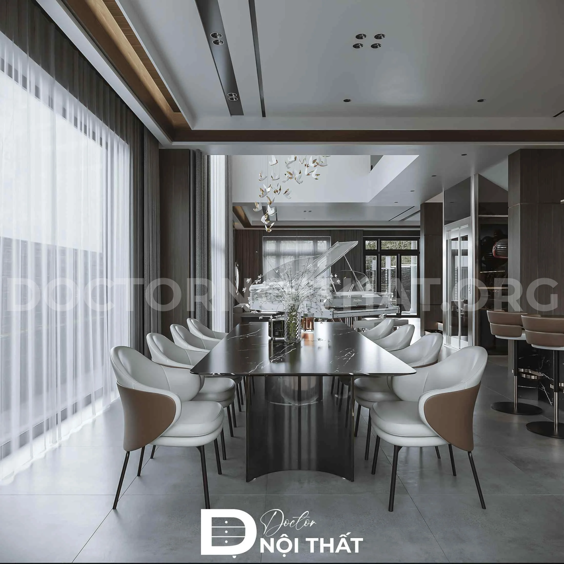 Dự án thiết kế nội thất nhà phố quận 8 – Anh Long