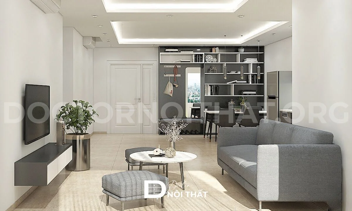 Dự án thi công nội thất chung cư 3 phòng ngủ Packexim – chị Hải