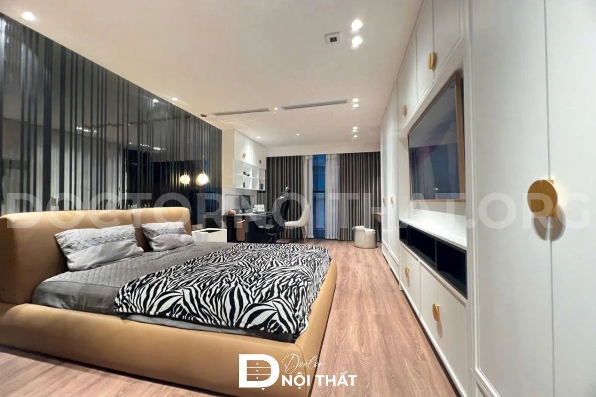 Dự án 1: Thi công nội thất chung cư 143m2 3 phòng ngủ tại Goldmark City - hình 18