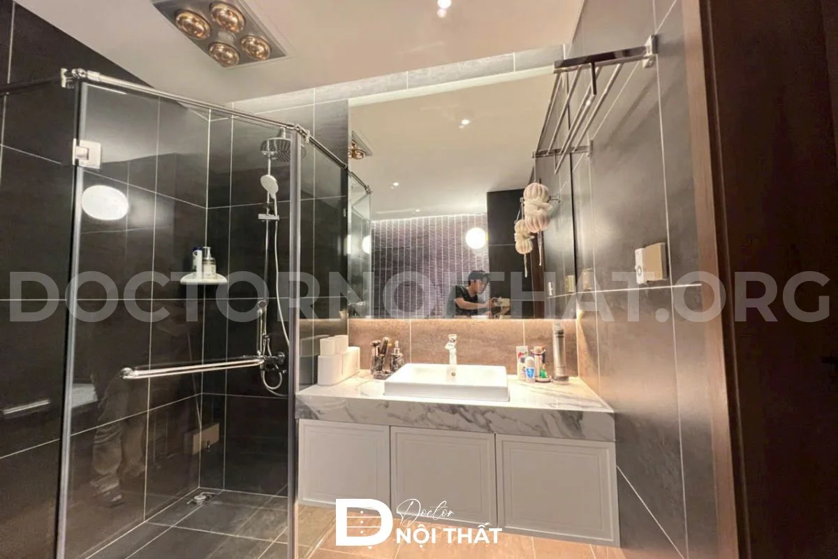 Dự án 1: Thi công nội thất chung cư 143m2 3 phòng ngủ tại Goldmark City - hình 25