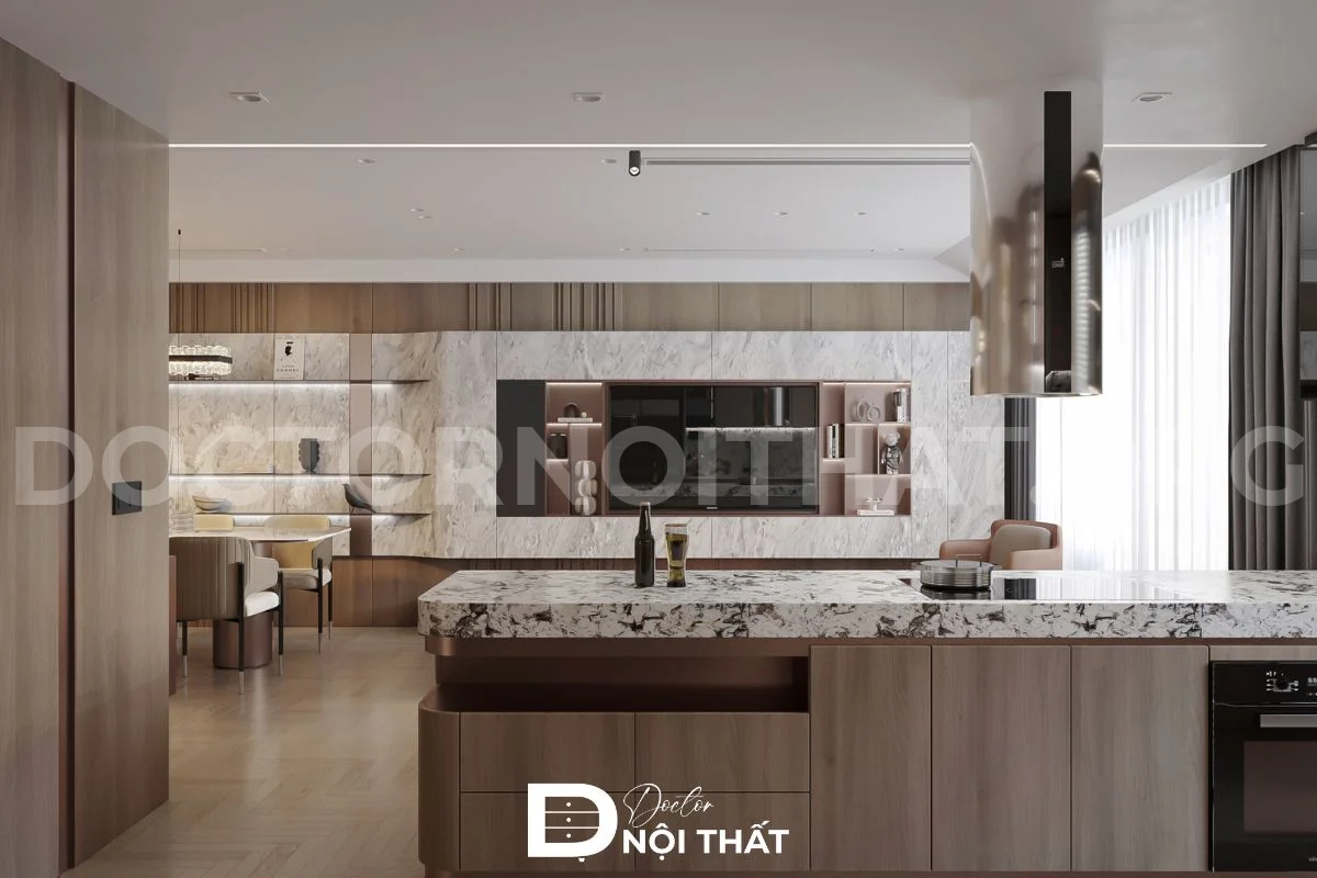Dự án 2: Thi công nội thất căn hộ 3 phòng ngủ 120m2 tại Chung cư Ngoại Giao Đoàn - hình 28