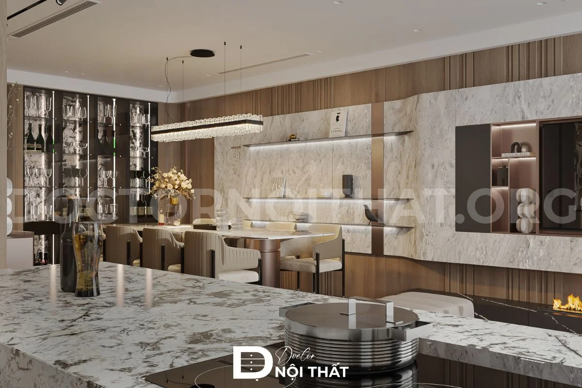 Dự án 2: Thi công nội thất căn hộ 3 phòng ngủ 120m2 tại Chung cư Ngoại Giao Đoàn - hình 32