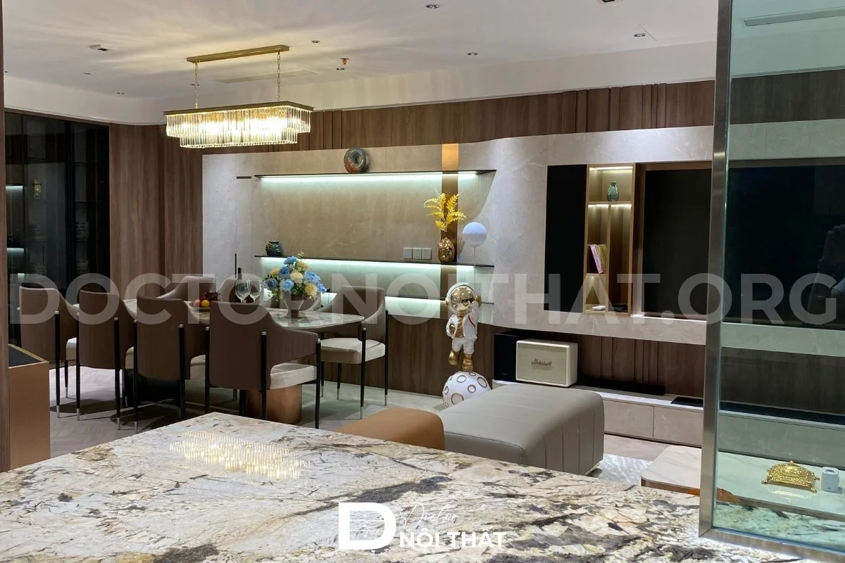 Dự án 2: Thi công nội thất căn hộ 3 phòng ngủ 120m2 tại Chung cư Ngoại Giao Đoàn - hình 33