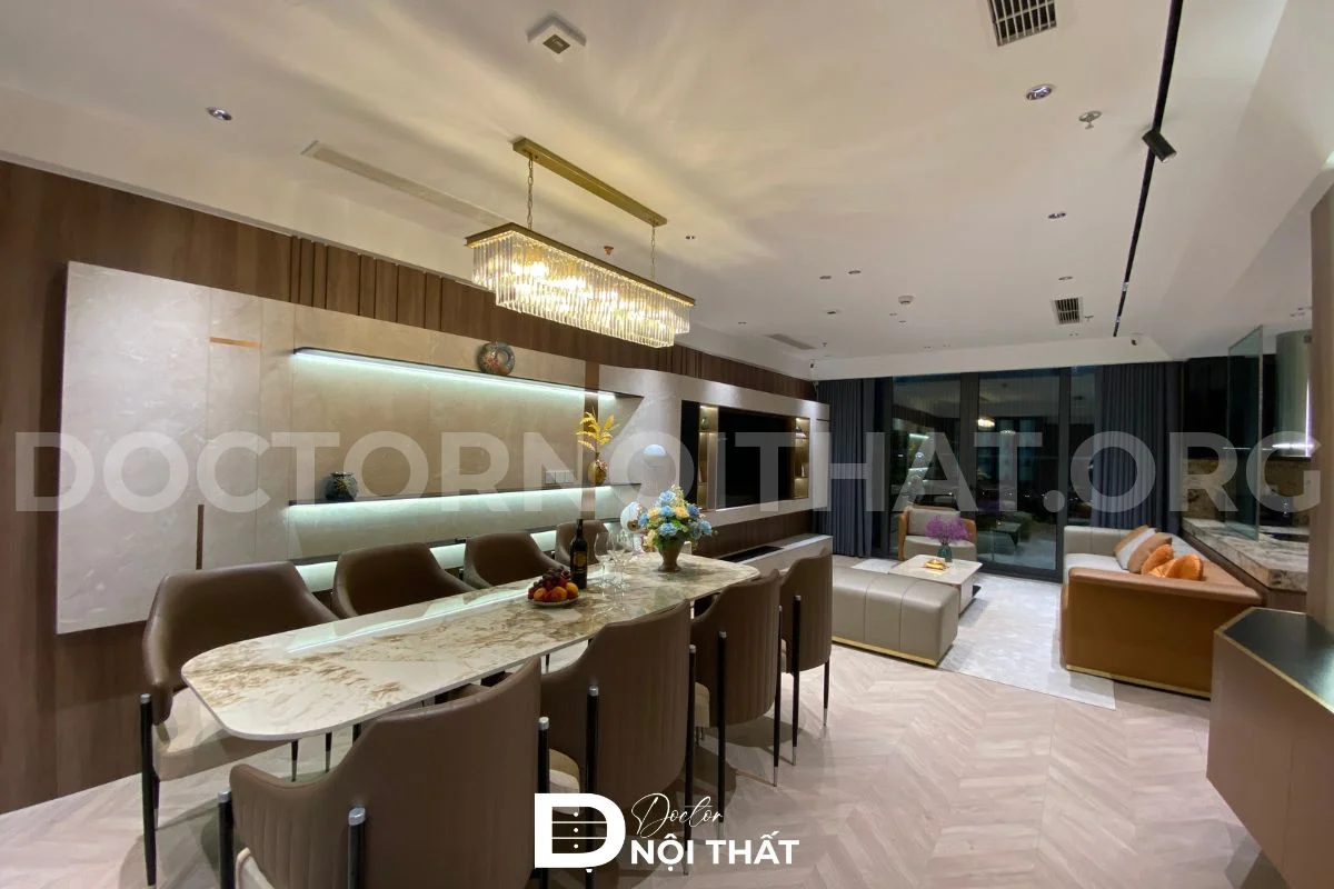 Dự án 2: Thi công nội thất căn hộ 3 phòng ngủ 120m2 tại Chung cư Ngoại Giao Đoàn - hình 35