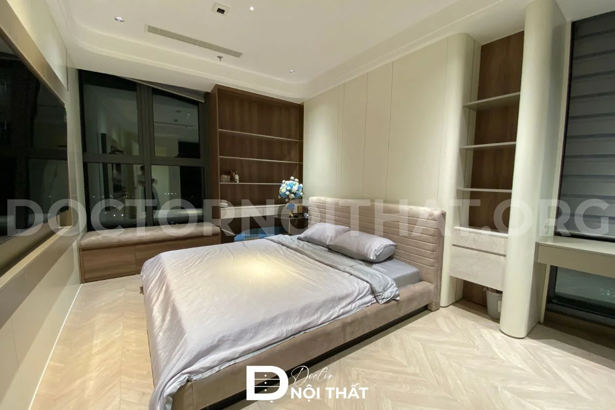 Dự án 2: Thi công nội thất căn hộ 3 phòng ngủ 120m2 tại Chung cư Ngoại Giao Đoàn - hình 39