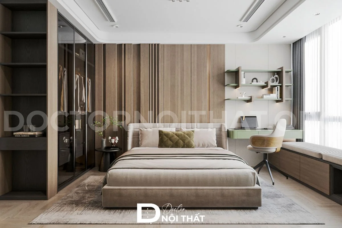 Dự án 2: Thi công nội thất căn hộ 3 phòng ngủ 120m2 tại Chung cư Ngoại Giao Đoàn - hình 40