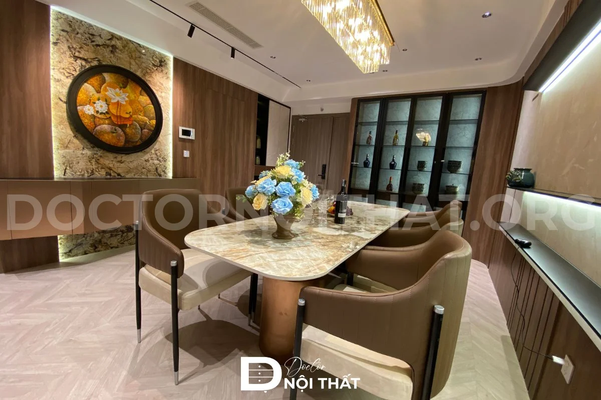 Dự án 2: Thi công nội thất căn hộ 3 phòng ngủ 120m2 tại Chung cư Ngoại Giao Đoàn - hình 43