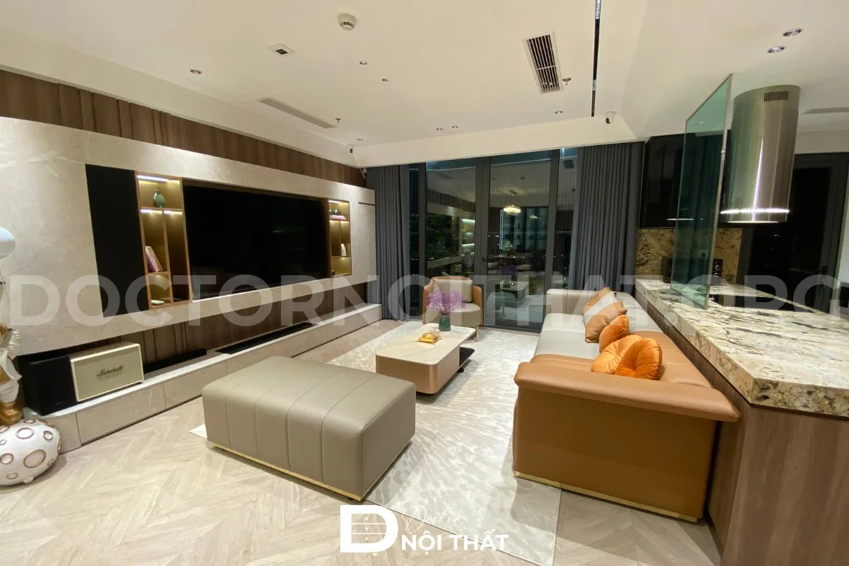 Dự án 2: Thi công nội thất căn hộ 3 phòng ngủ 120m2 tại Chung cư Ngoại Giao Đoàn - hình 47