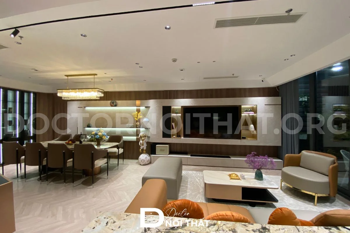 Dự án 2: Thi công nội thất căn hộ 3 phòng ngủ 120m2 tại Chung cư Ngoại Giao Đoàn - hình 48