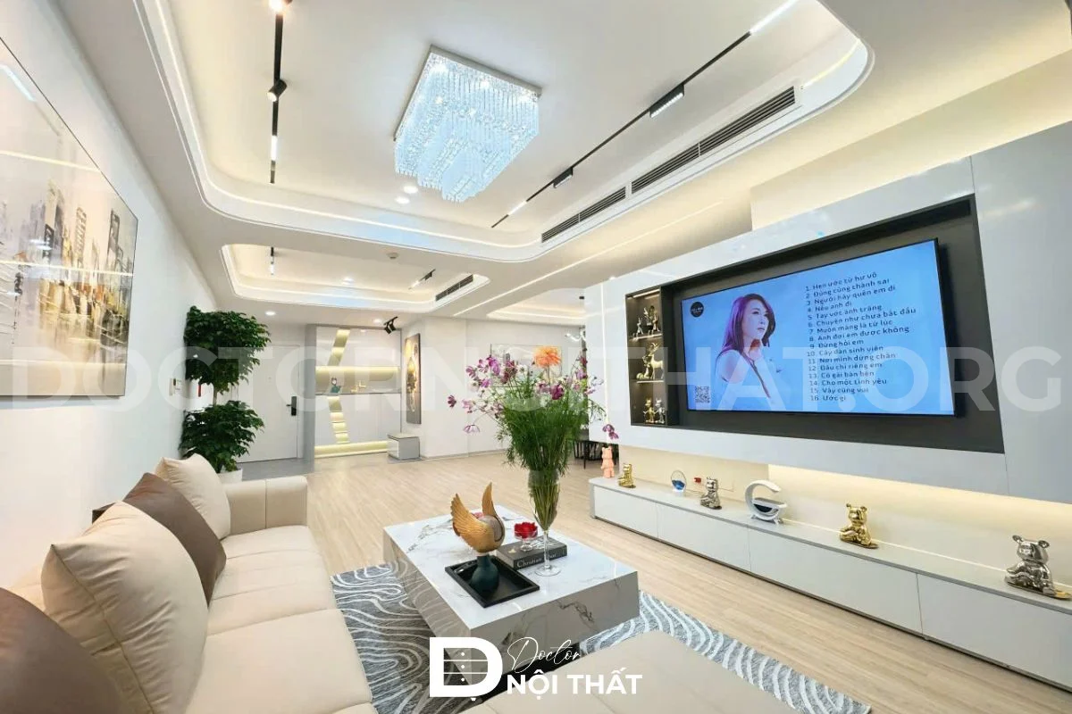 Dự án 5: Thi công nội thất chung cư 75m2 2 phòng ngủ tại Goldmark City - hình 76