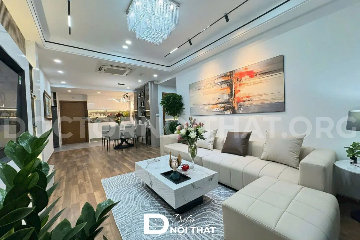 Dự án 5: Thi công nội thất chung cư 75m2 2 phòng ngủ tại Goldmark City - hình 77