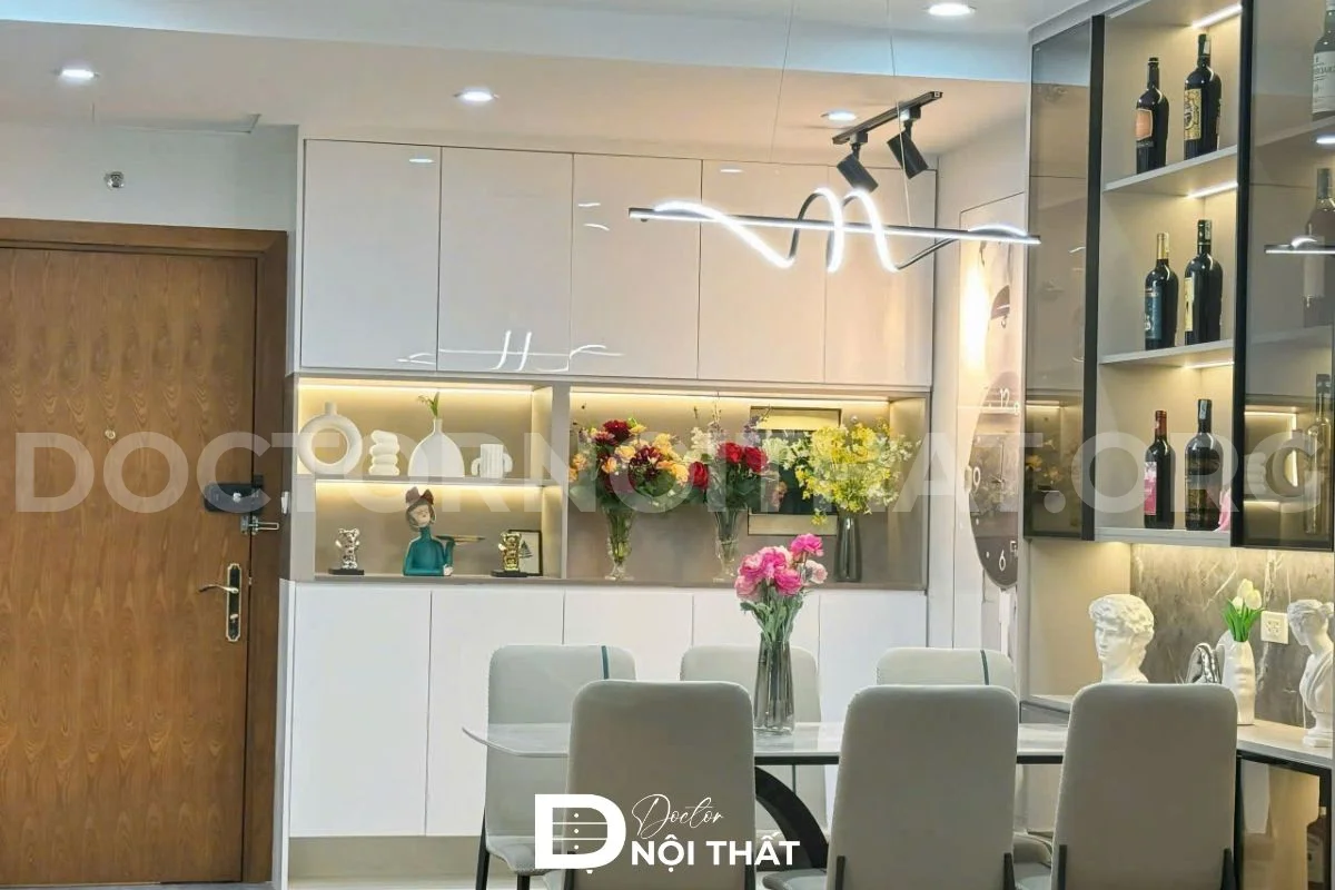 Dự án 5: Thi công nội thất chung cư 75m2 2 phòng ngủ tại Goldmark City - hình 78