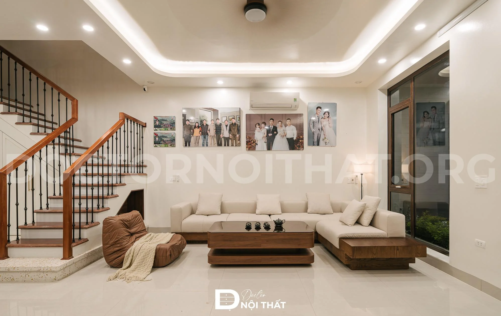 Thi công nội thất kích thước nhỏ gọn, tối ưu không gian phòng khách nhà phố