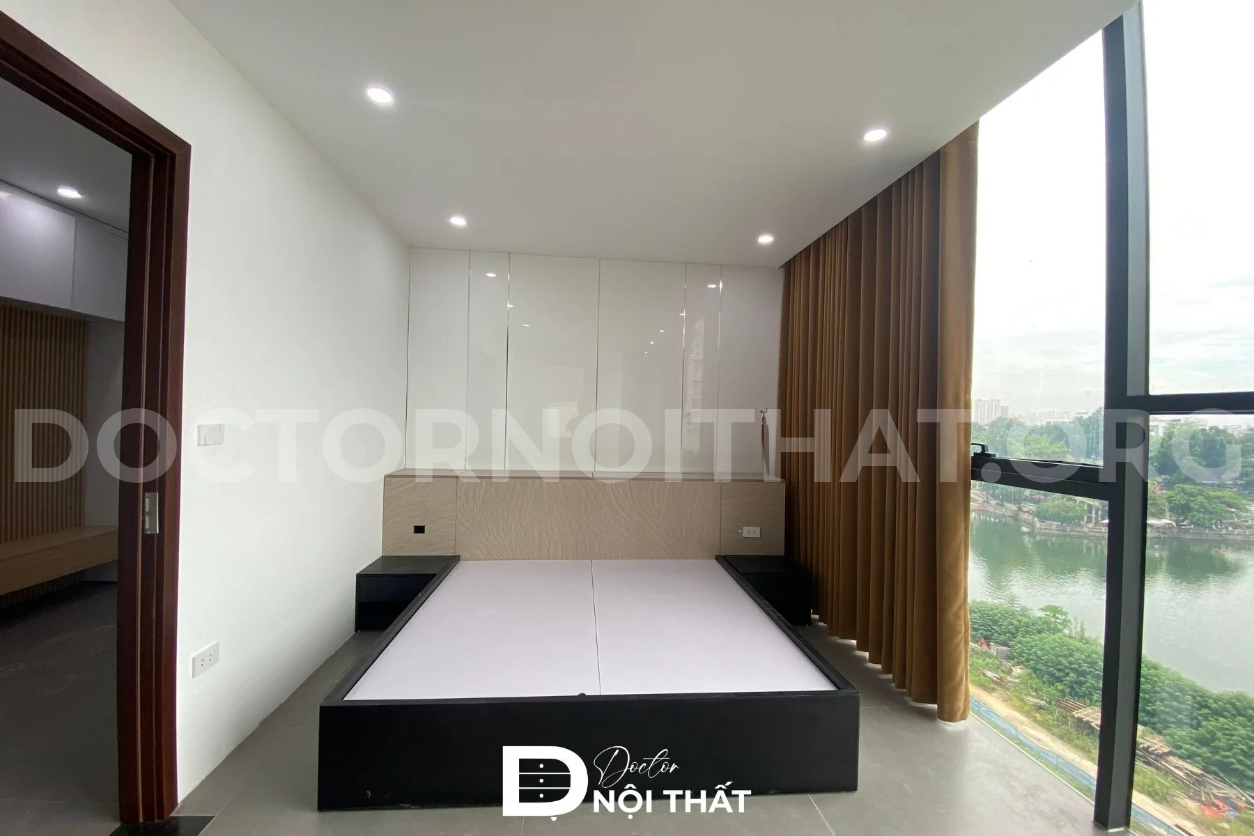 Phòng ngu 15m2 được Doctor Nội Thất thi công tối giản, tối ưu diện tích