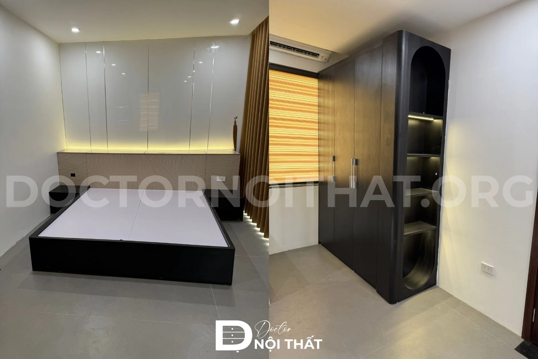 Tổng quan dự án thi công phòng ngủ 15m2 do Doctor Nội Thất thi công