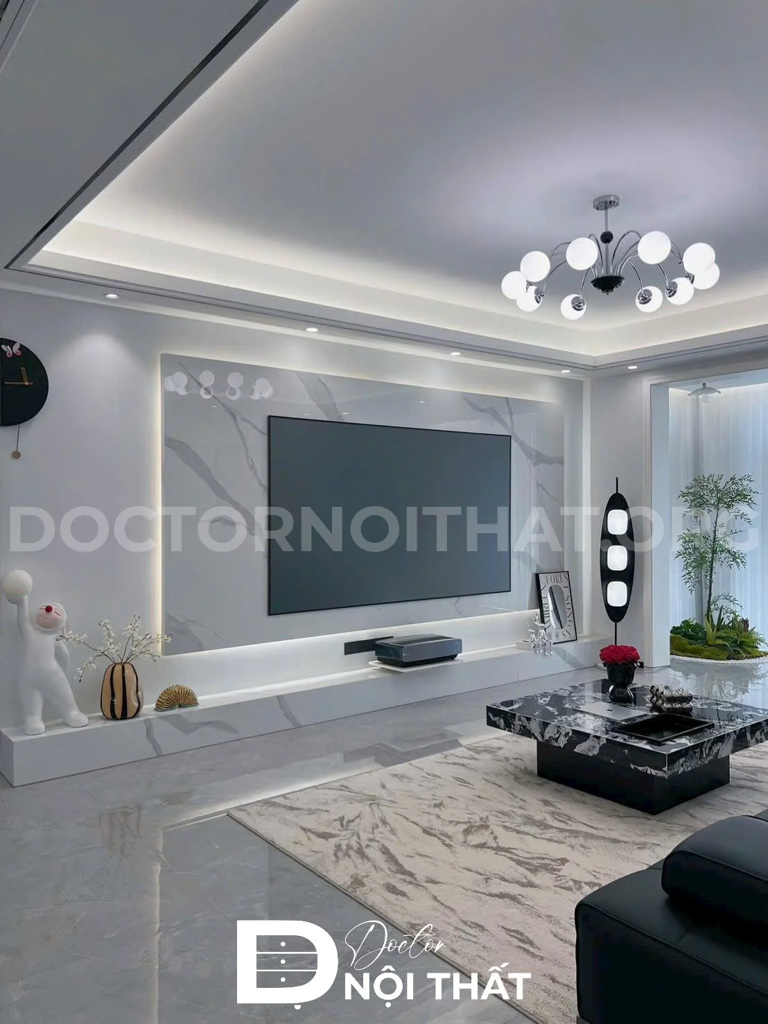Dự án thi công nội thất căn hộ 3 phòng ngủ 75m2 tại Goldmark City