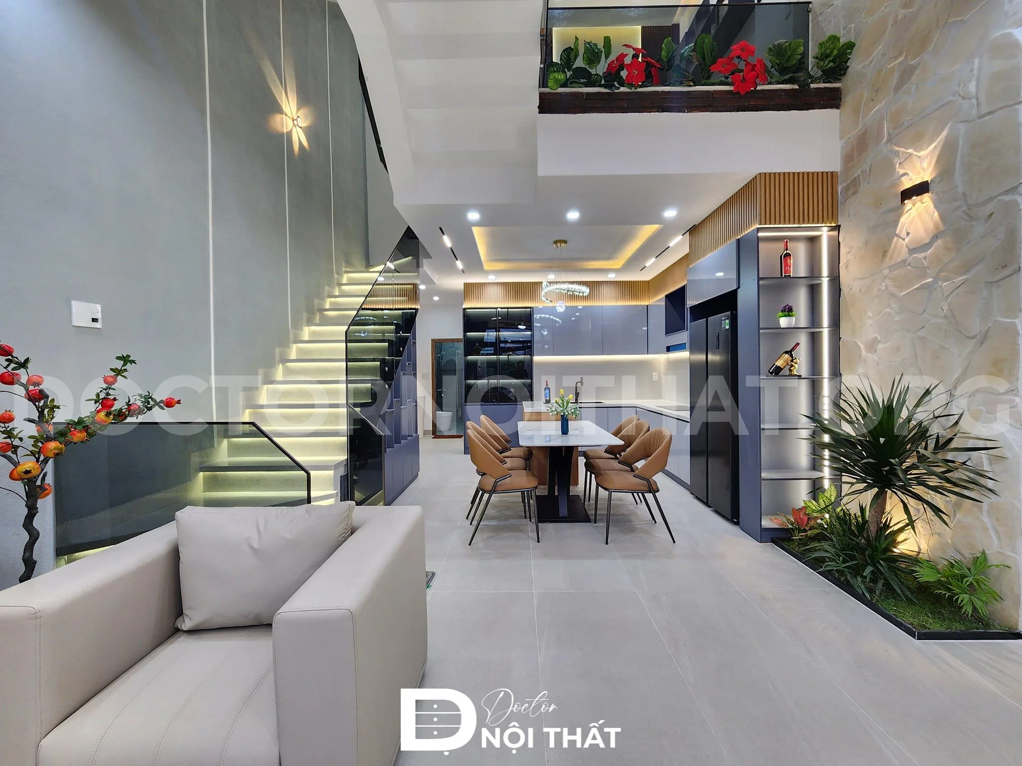 Dự án thi công nội thất nhà phố đẹp, sang trọng