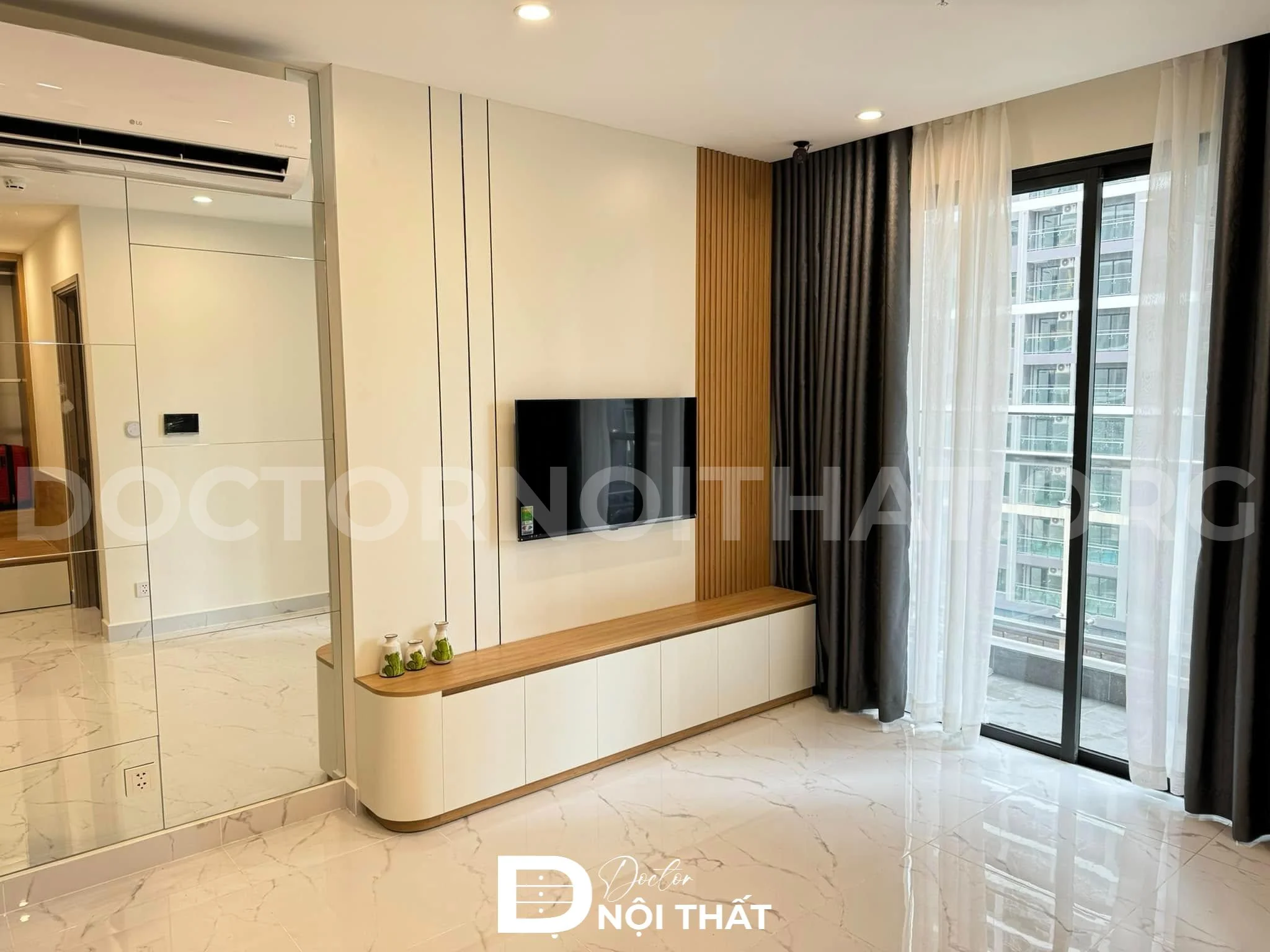 Thi công nội thất căn hộ Imperia Garden 64m2 đơn giản