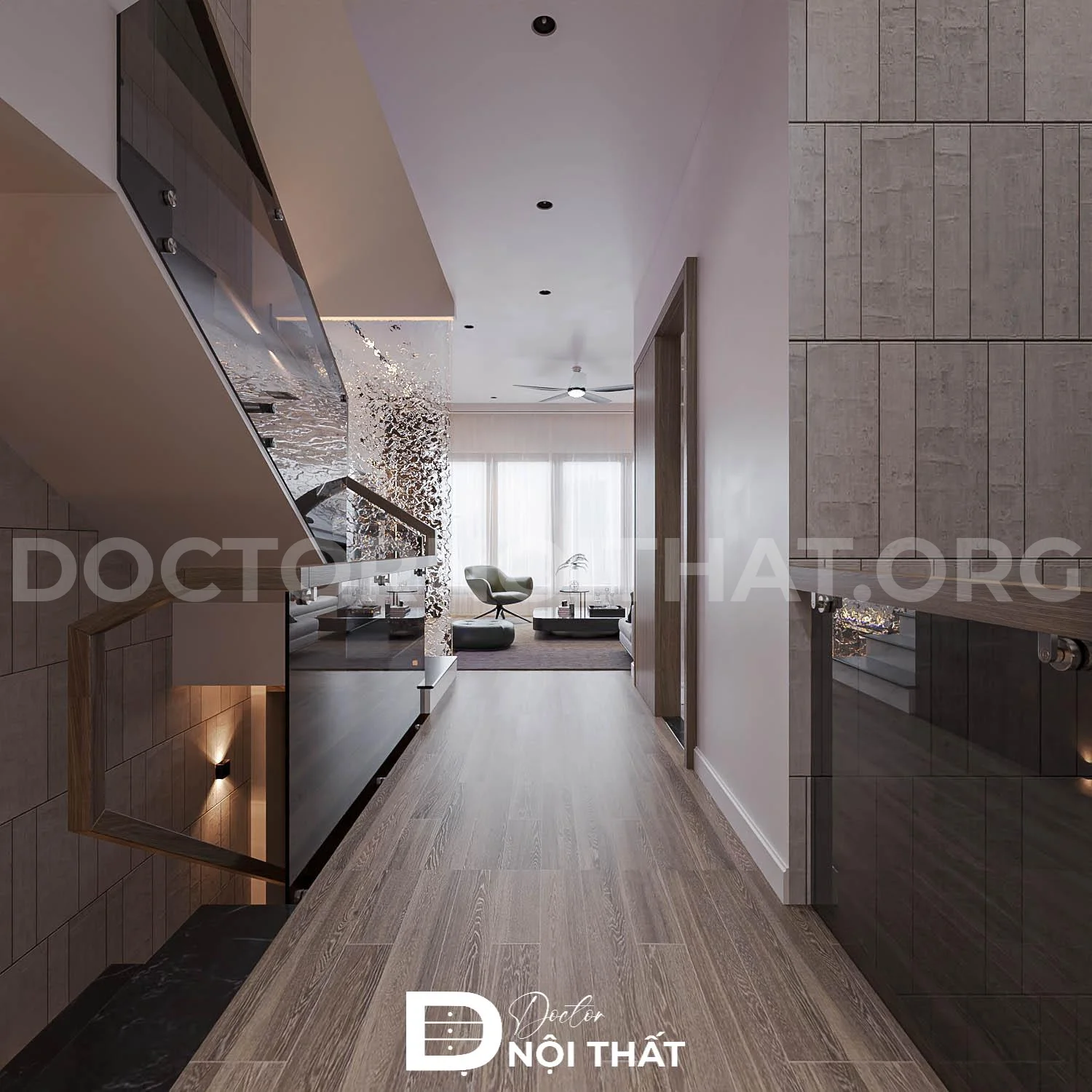 Mẫu thiết kế căn hộ Duplex 1 phòng ngủ được thiết kế bởi Doctor Nội Thất