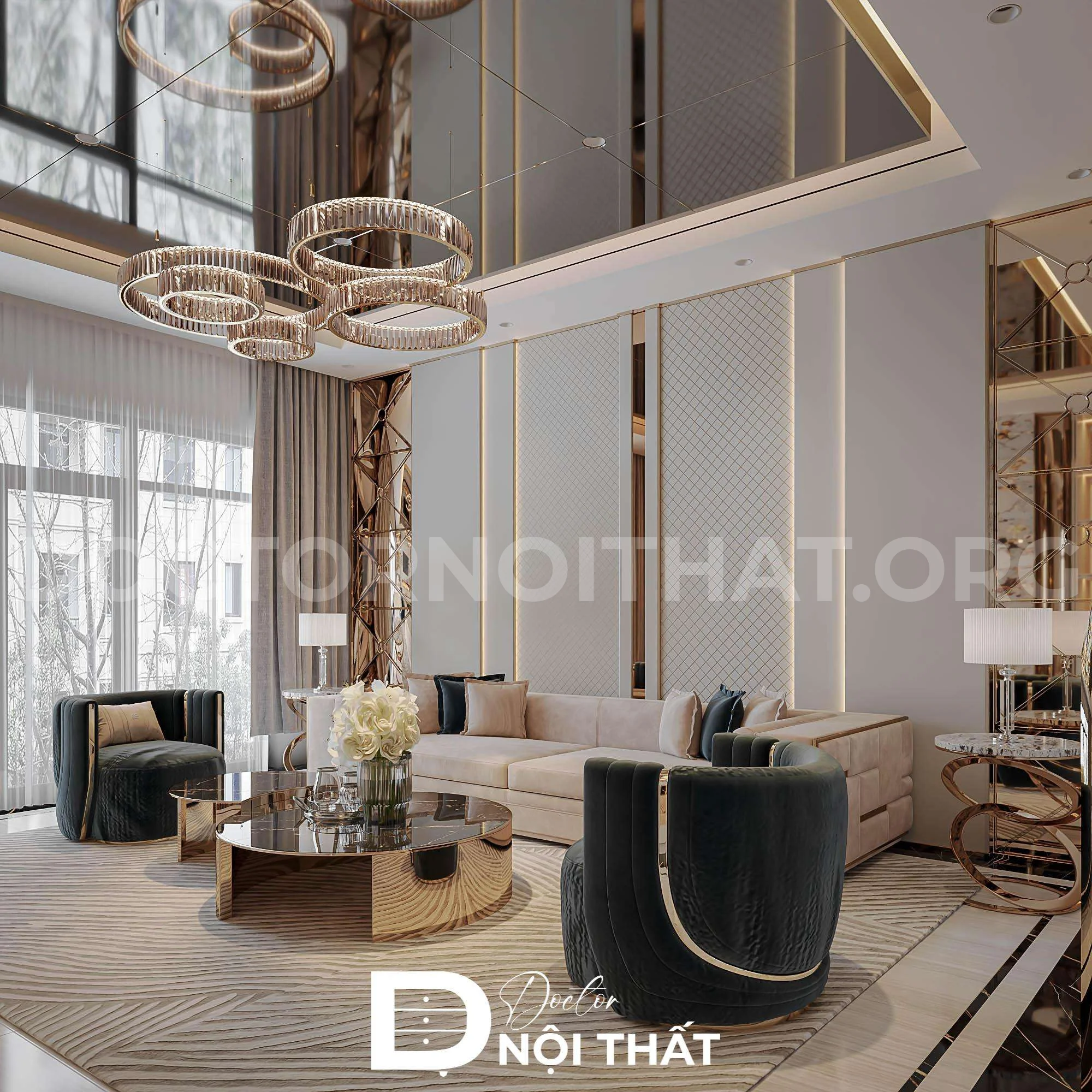 Mẫu thiết kế nội thất biệt thự hiện đại cho chị Thảo tại Đà Nẵng