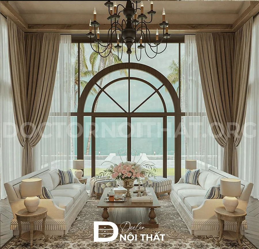 Mẫu thiết kế nội thất biệt thự phong cách Scandivian ấm cúng