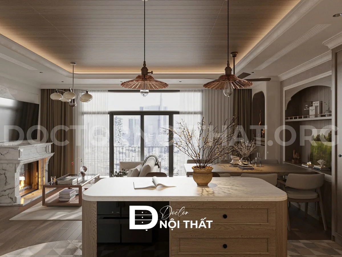Thiết kế nội thất chung cư Lumiere Evergreen Smart City 106.3 m2 – 3PN