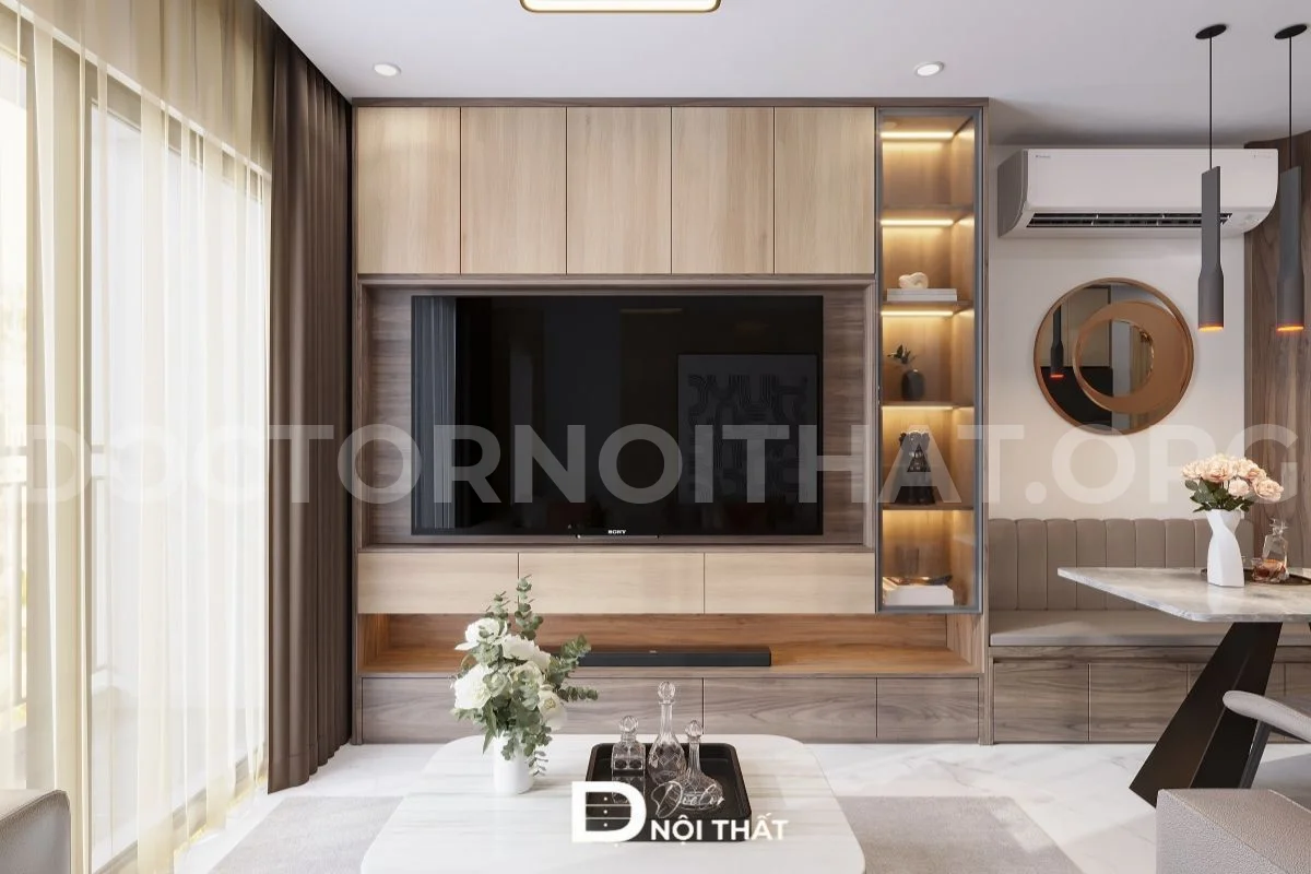 Thiết kế nội thất chung cư The Ninety Complex 90 Láng hiện đại