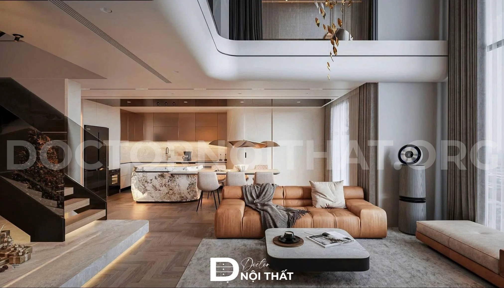 Mẫu thiết kế nội thất căn Penthouse sang trọng, đẳng cấp