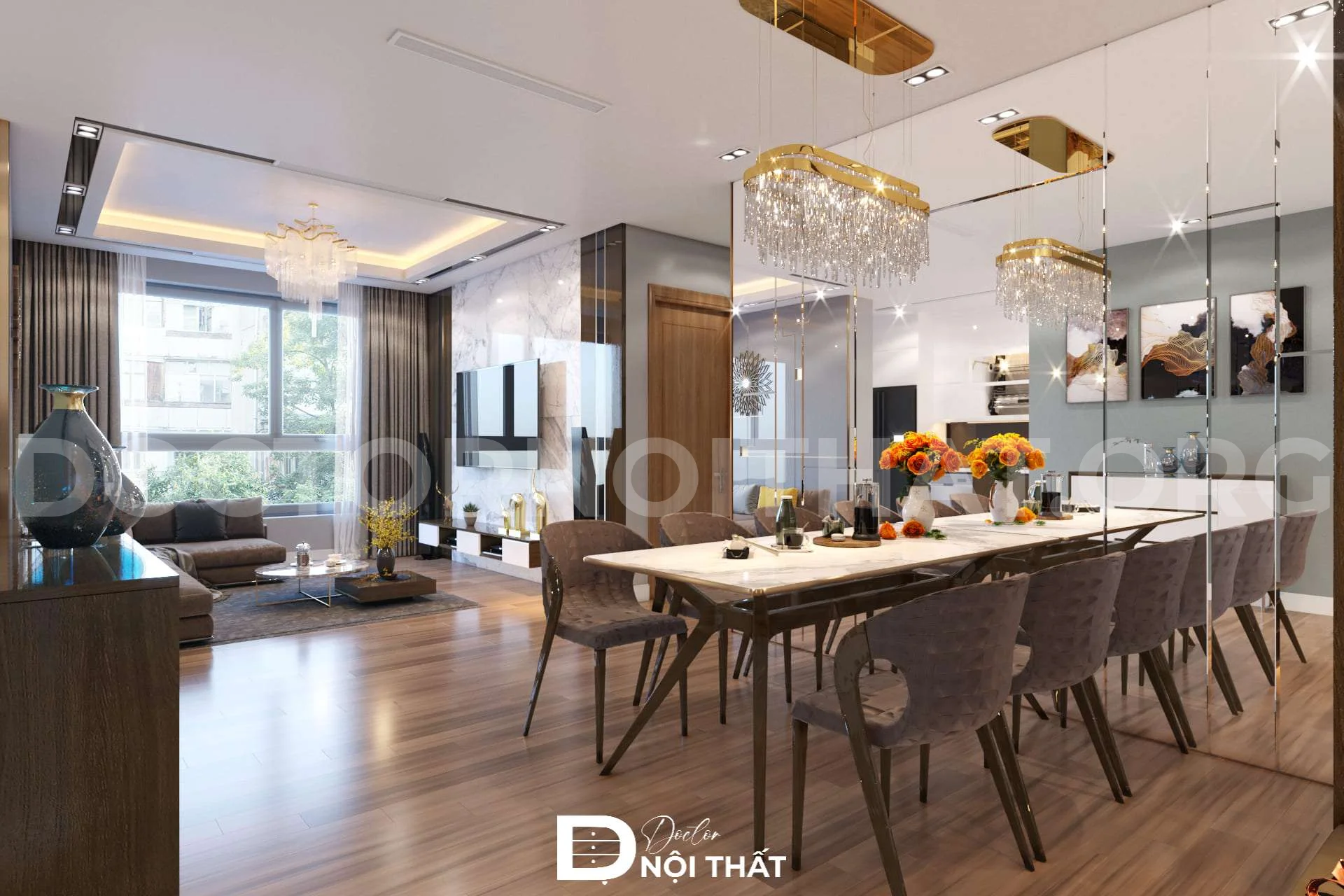 Mẫu thiết kế nội thất phòng bếp chung cư