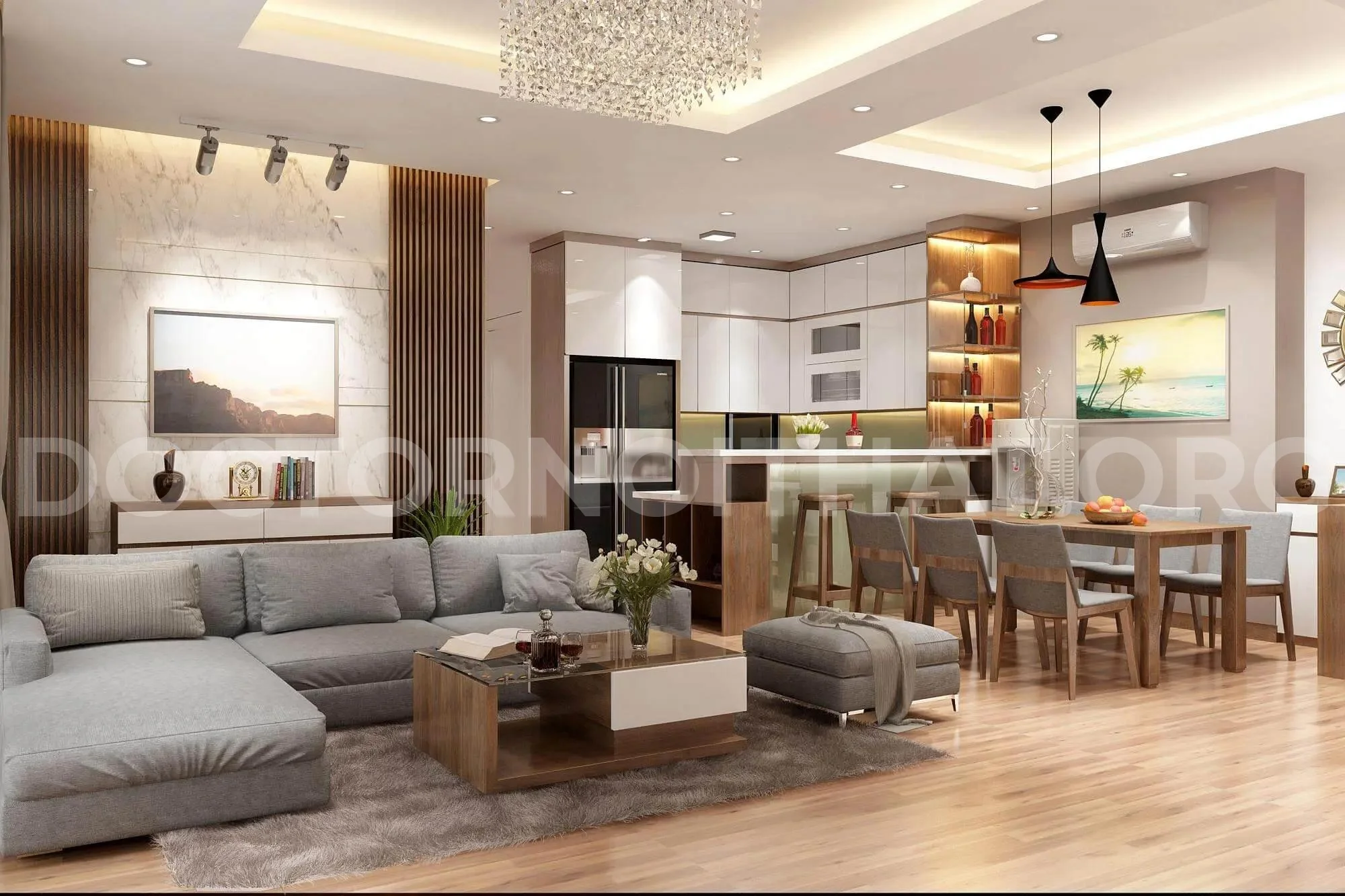 Mẫu thiết kế nội thất đẹp của AP interior