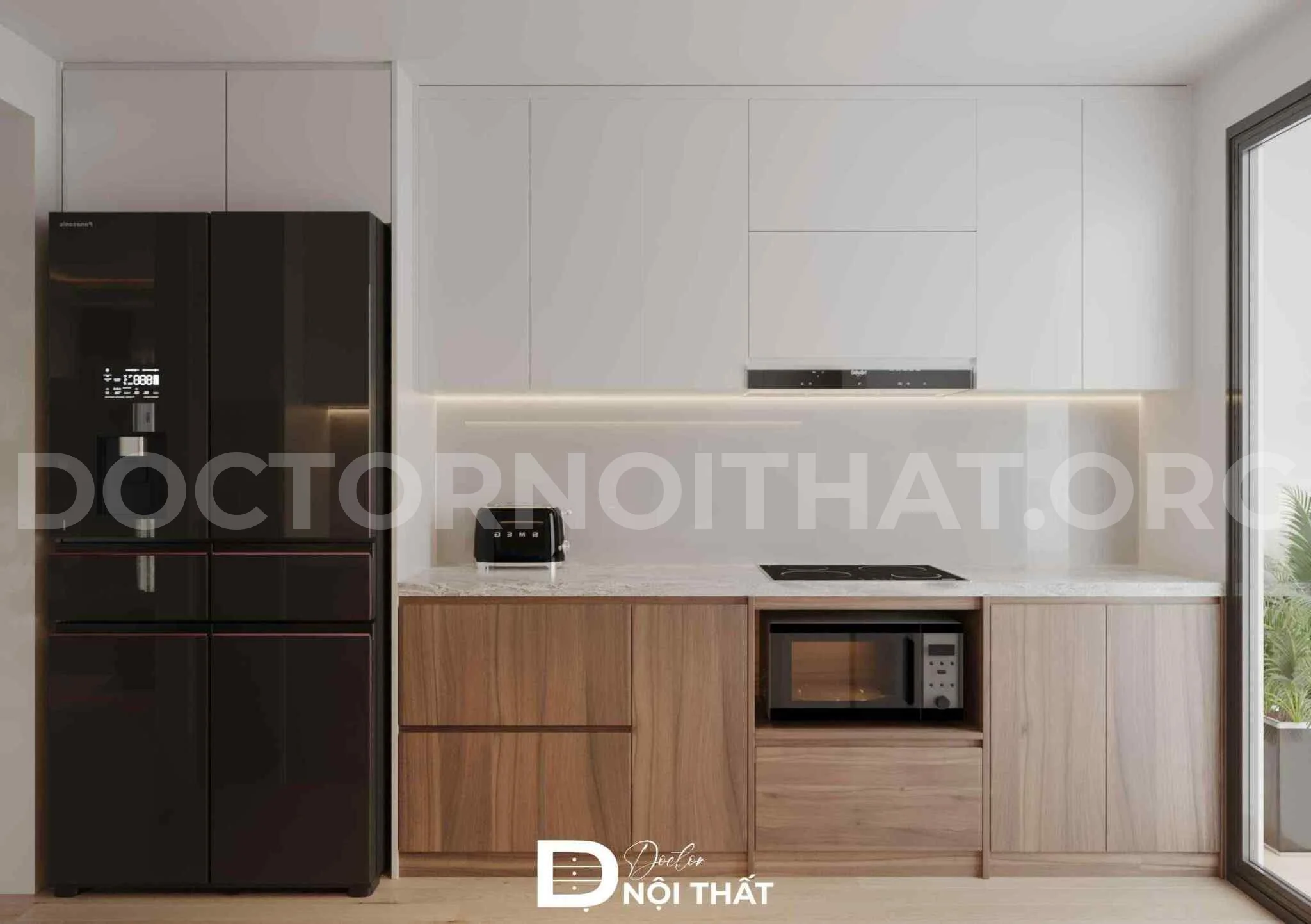 Mẫu thiết kế nội thất phòng bếp đẹp đơn giản, chi phí rẻ