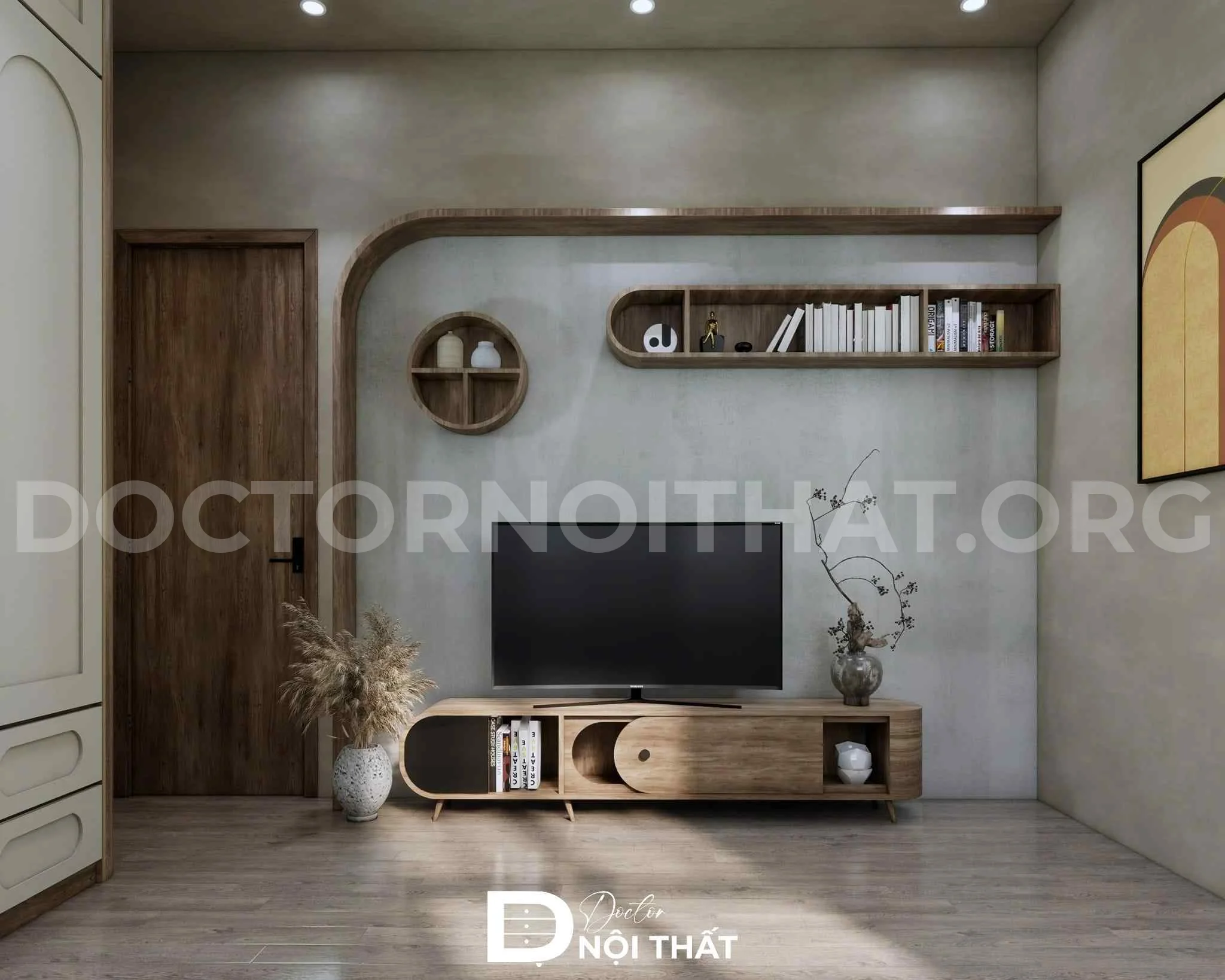 Thiết kế nội thất phòng ngủ đơn giản cho chị Trang