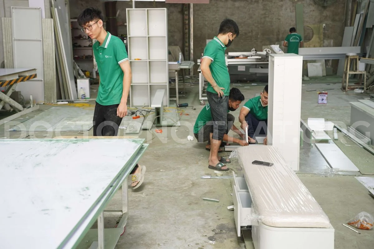 Sản xuất thi công nội thất trọn gói, chuyên nghiệp giá tại xưởng